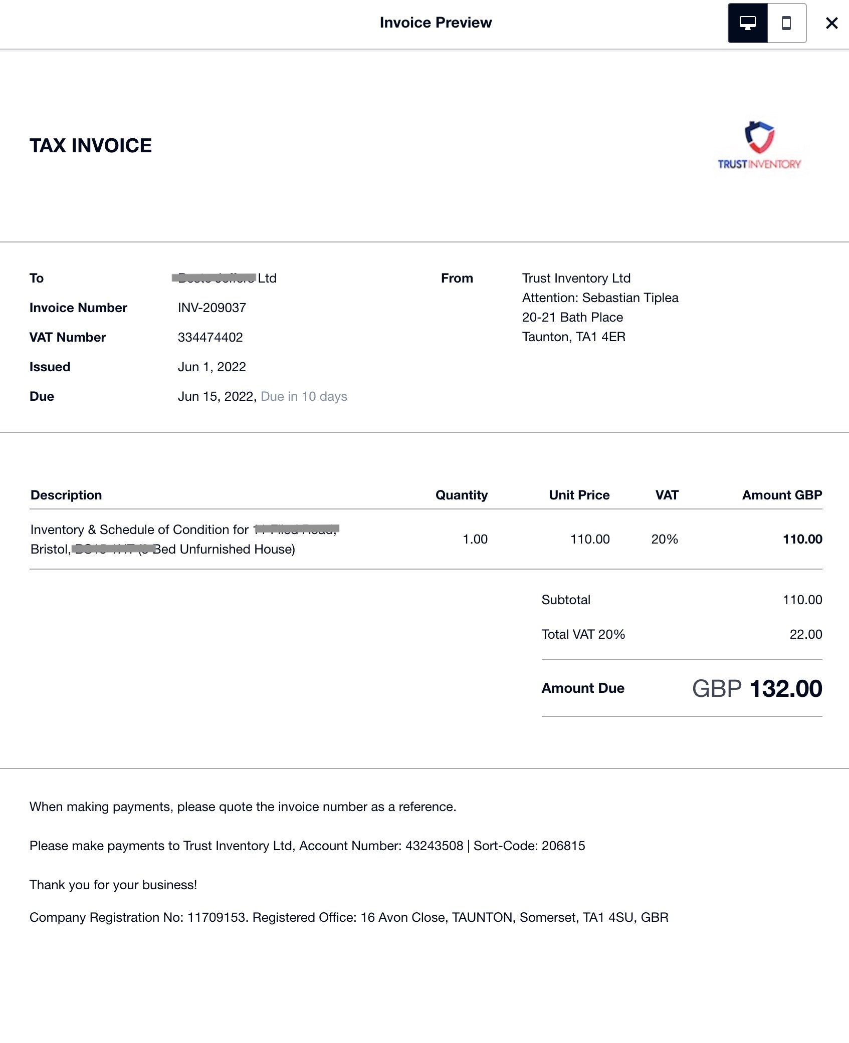 Trust Inventory how to pay inventory clerk